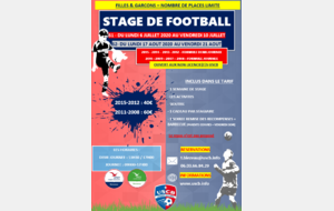 Stage de football ouvert à tous ! 