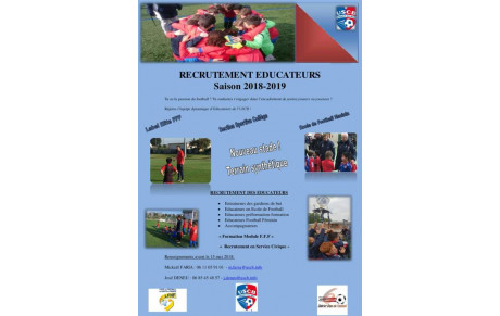 Recrutement éducateurs