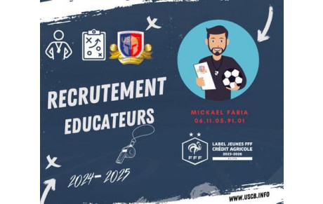 Recrutement d'éducateurs