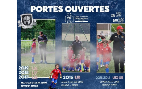 Les portes ouvertes de l'école de foot