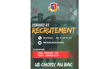 Recrutement Seniors